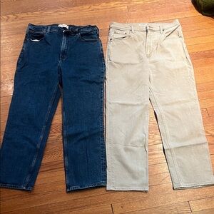 Abercrombie & Fitch Ankle Straight Ultra High-Rise Jeans